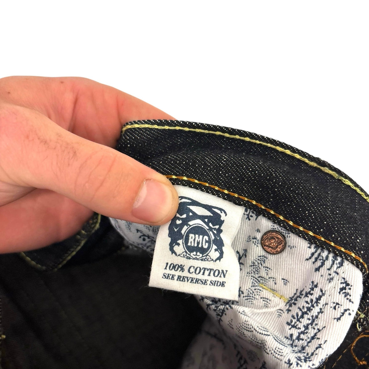 New Vintage RMC Red Monkey 2008 Erotic Ukiyo-e Raw Selvedge Jeans 34