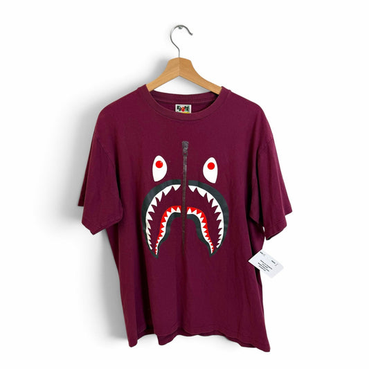 A Bathing Ape Red Bape Shark Shirt XL