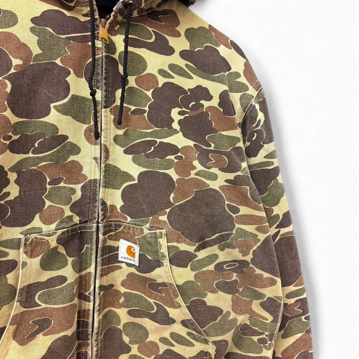 Vintage 80s Carhartt Duck Camo Active Jacket M