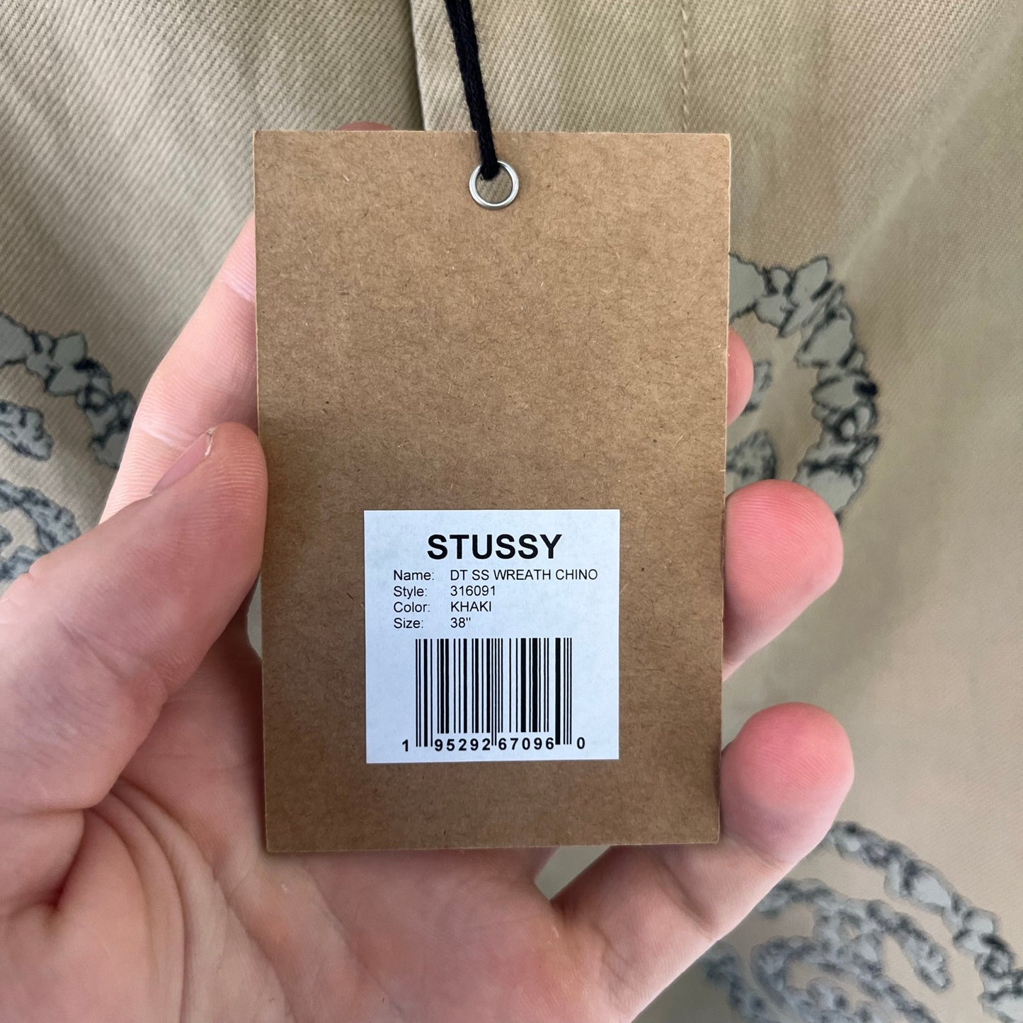 Stussy x Denim Tears SS Wreath Chino Pants NWT 38