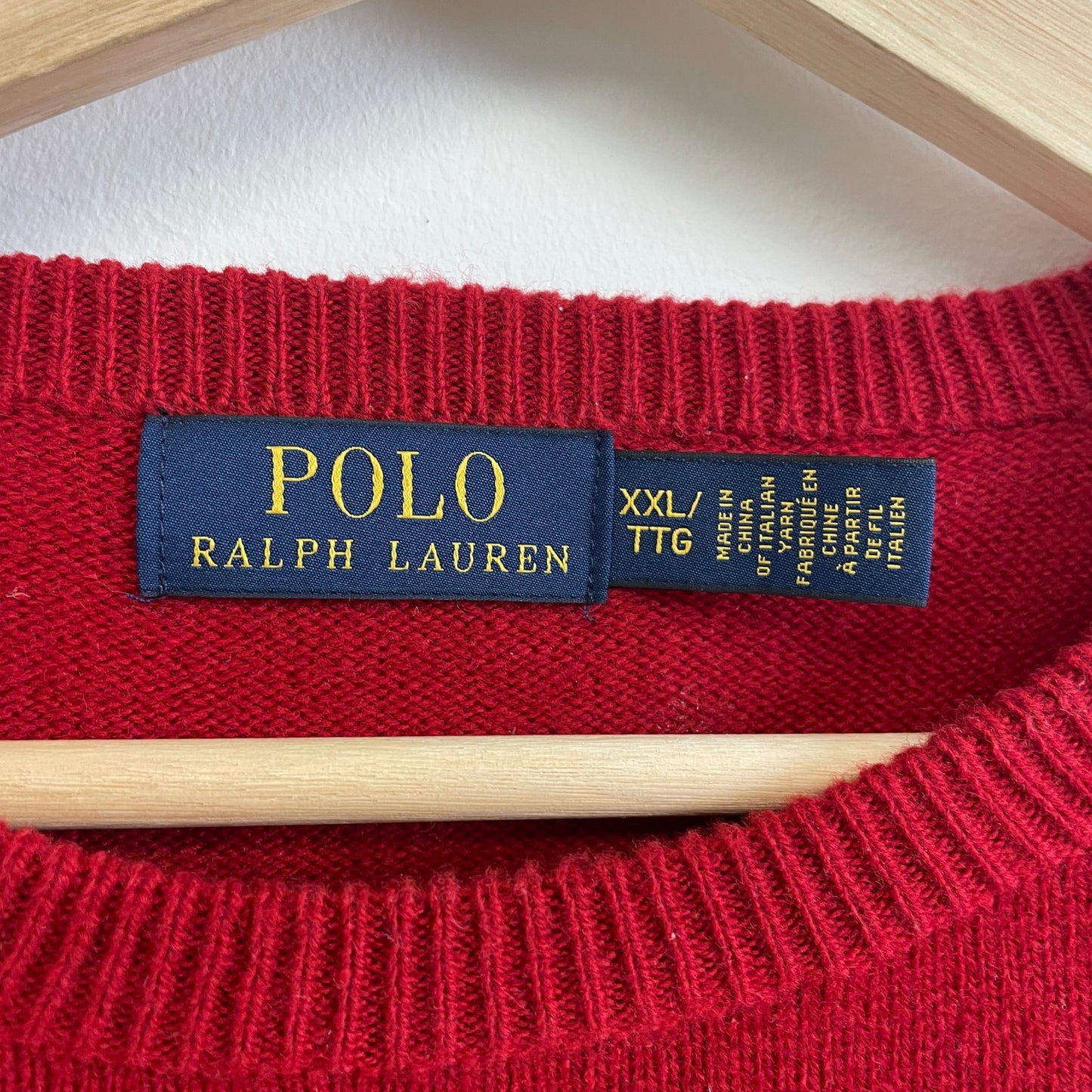 Polo ralph lauren wool knit sweater XXL