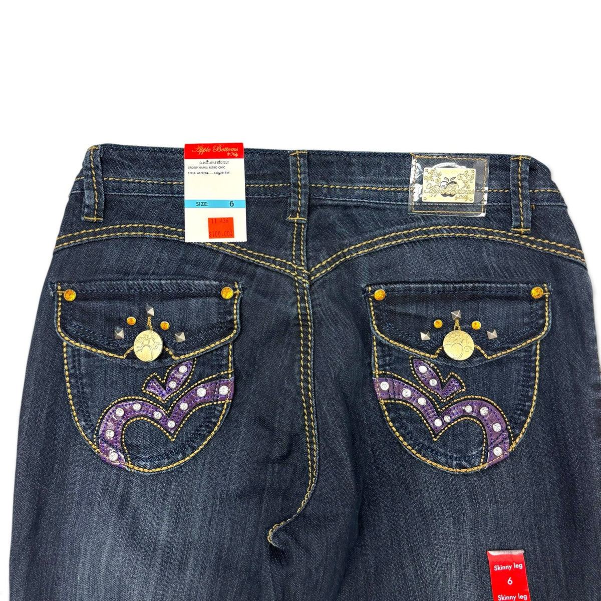 New Vintage Apple Bottom Classic Jeans 6