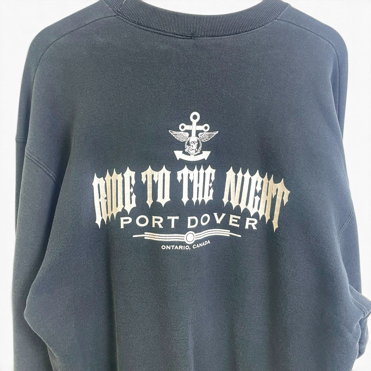 Vintage 90s Friday The 13th Port Dover Ride Crewneck XL