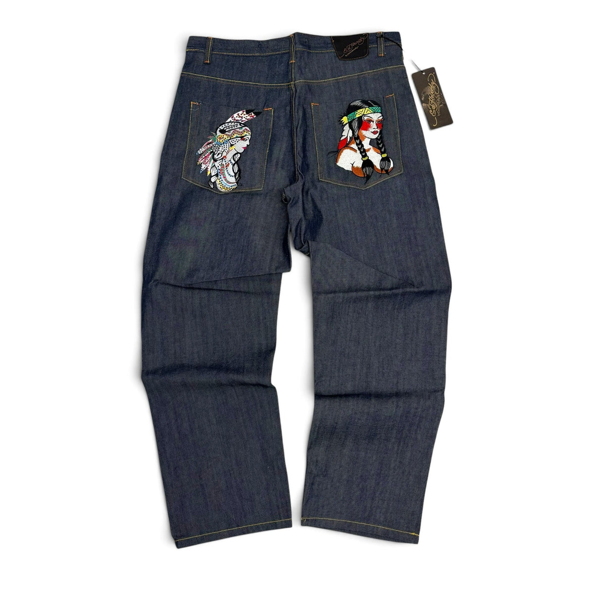 New Y2K Ed Hardy Native Lady Jeans 38