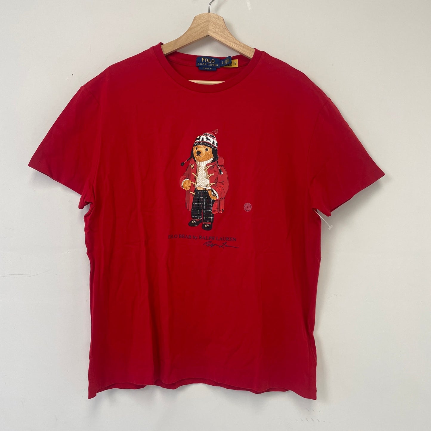 Polo Ralph Lauren Polo bear holiday bear t shirt L NWT