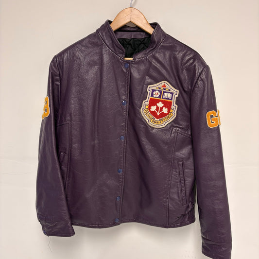 Vintage Western Uni Varsity Purple Jacket M