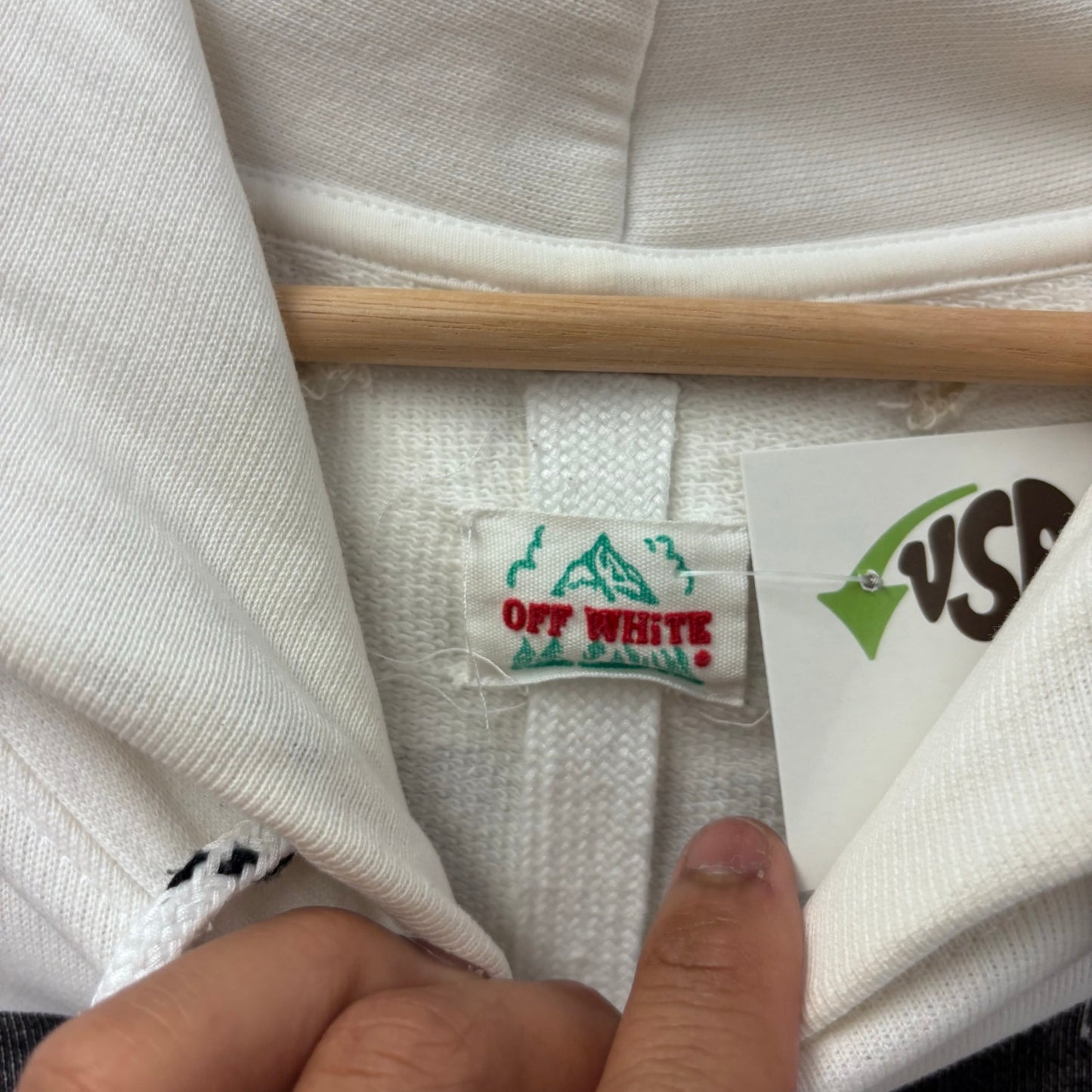Off-White 2015 Caravaggio Religion Diagonal Hoodie
