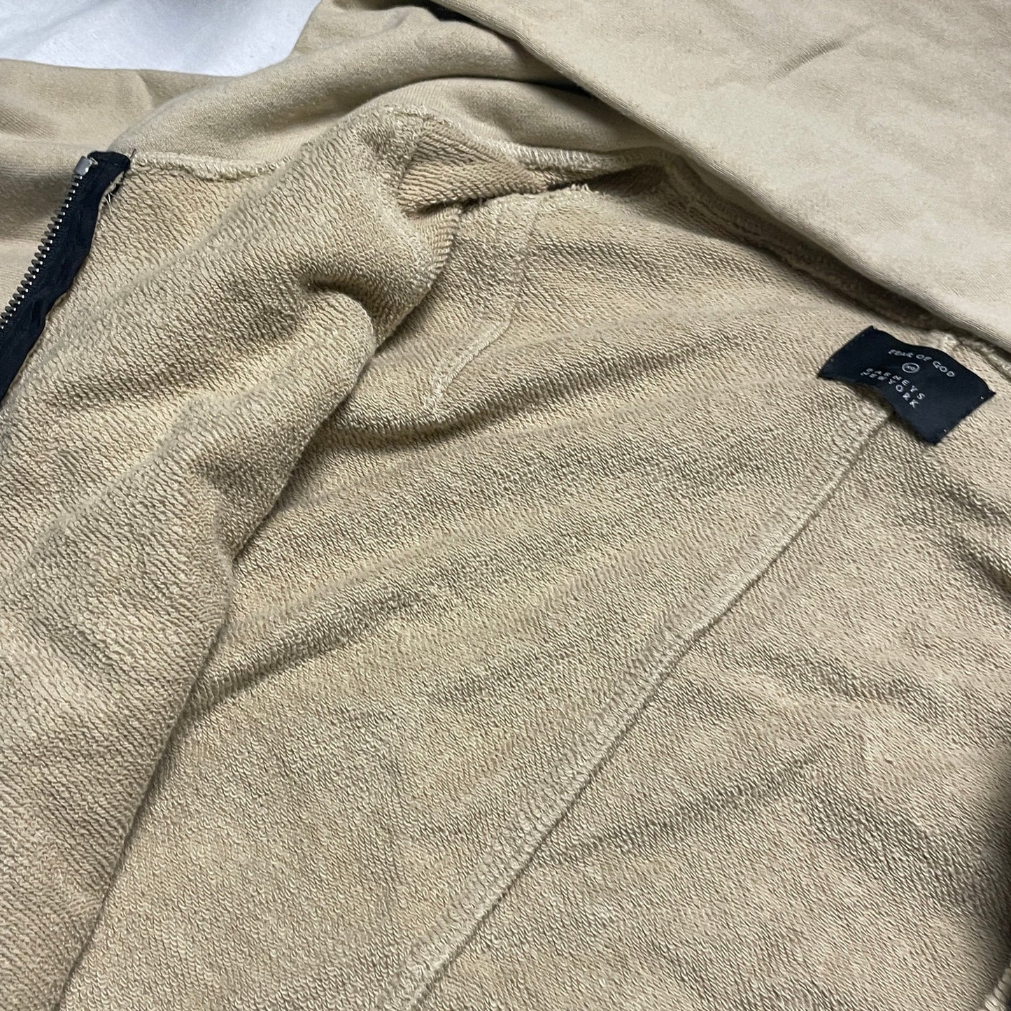 FOG fear of god boxy zip up hoodie L/XL