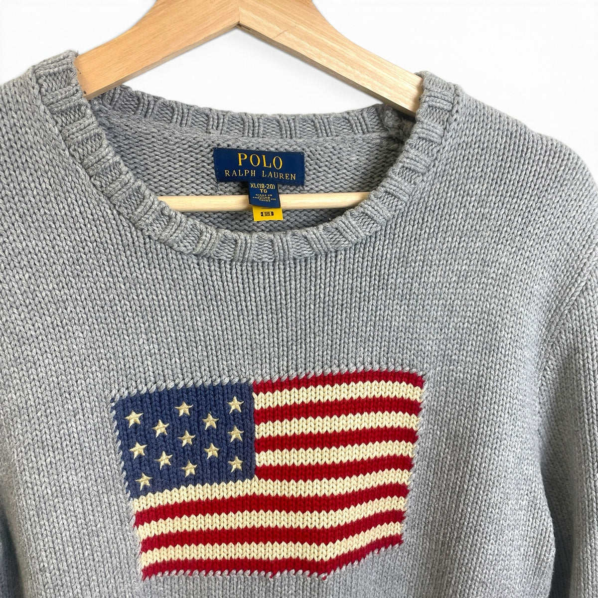 Polo Ralph Lauren USA Flag Knit Sweater S