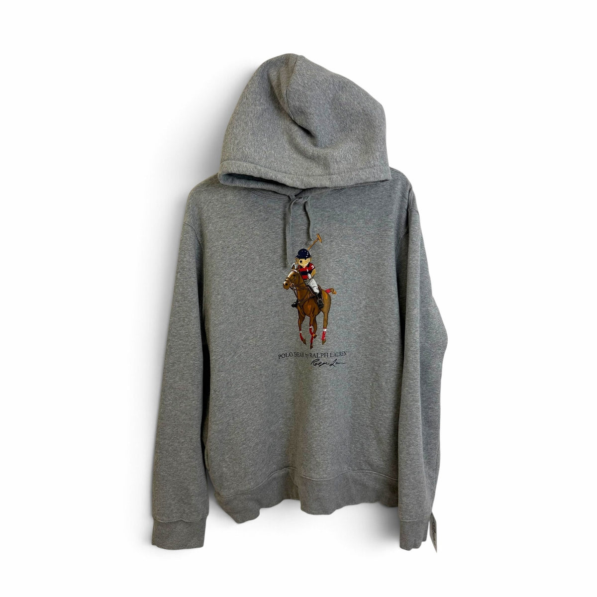 Polo Bear Ralph Lauren Grey Hoodie L