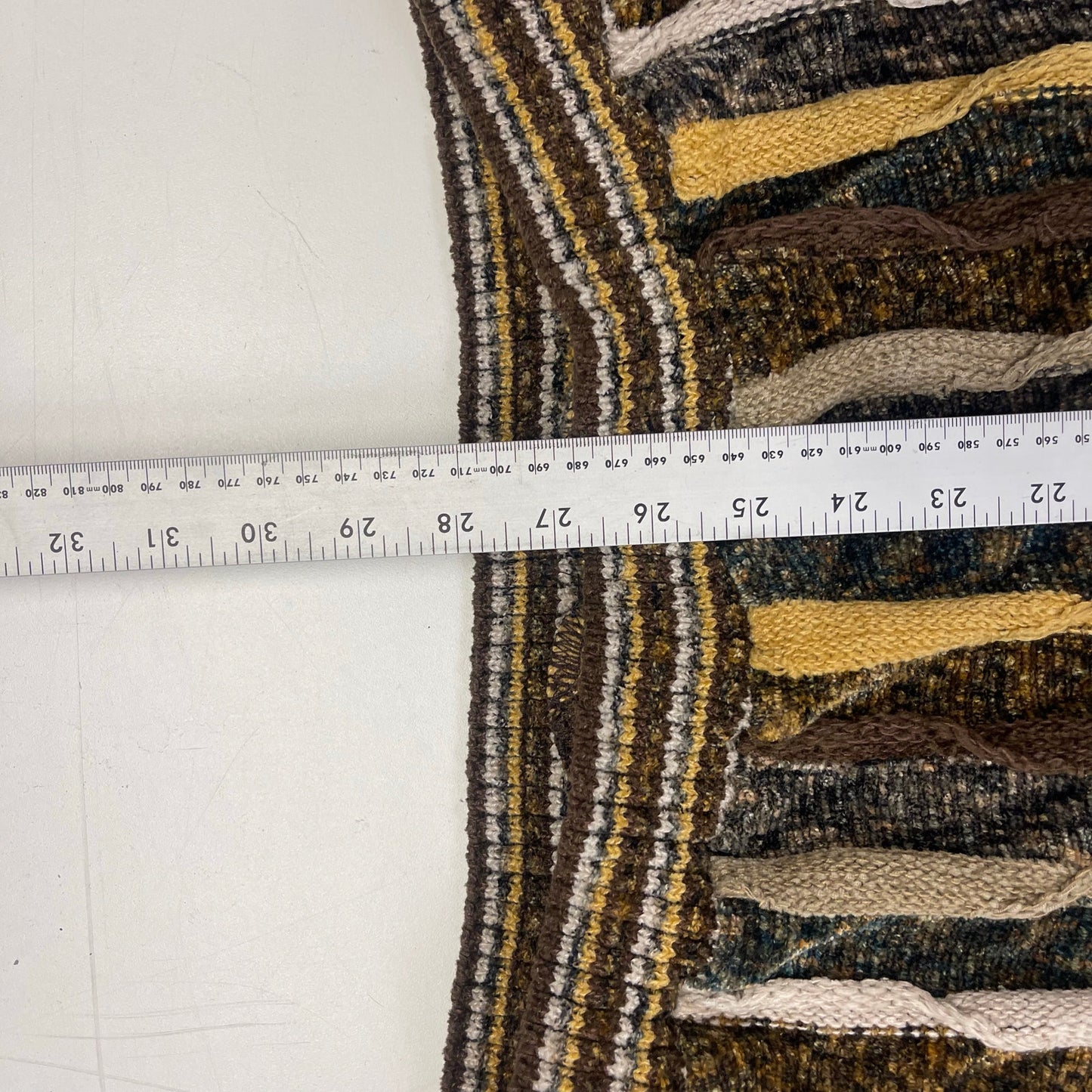 Vintage Tundra 3d knit coogi style brown sweater L