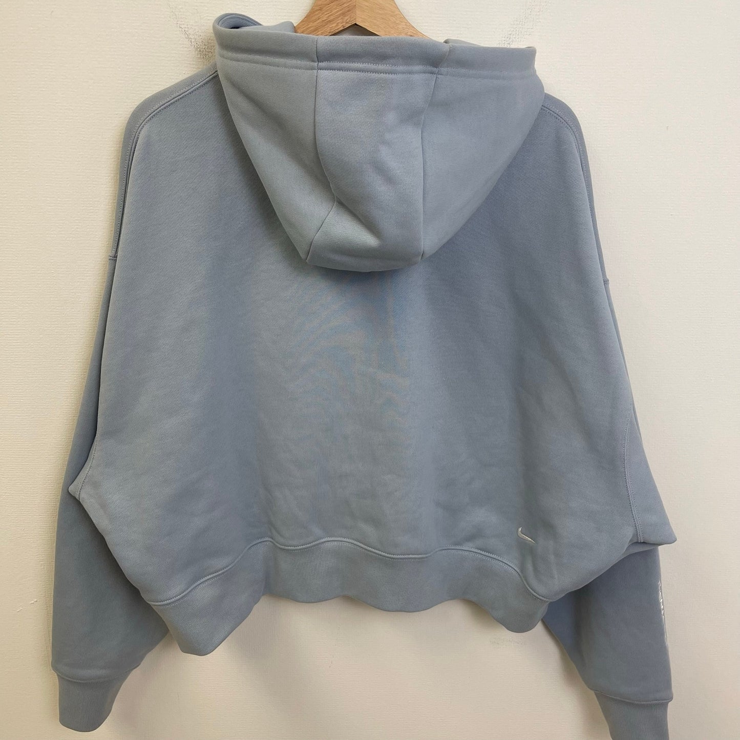 Nike ACG blue cropped middle swoosh hoodie XS