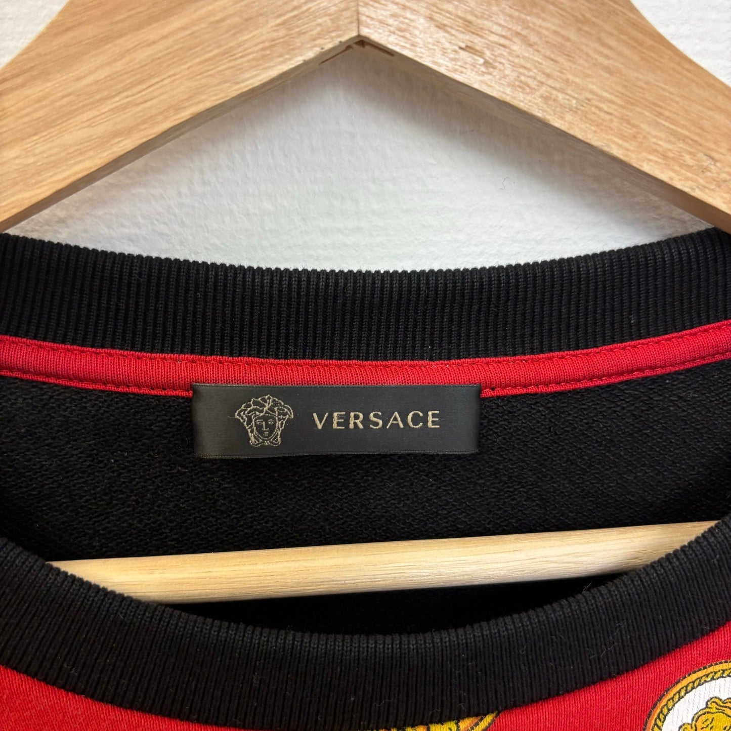 Gianni Versace Gold Medallion Black Sweater M/L