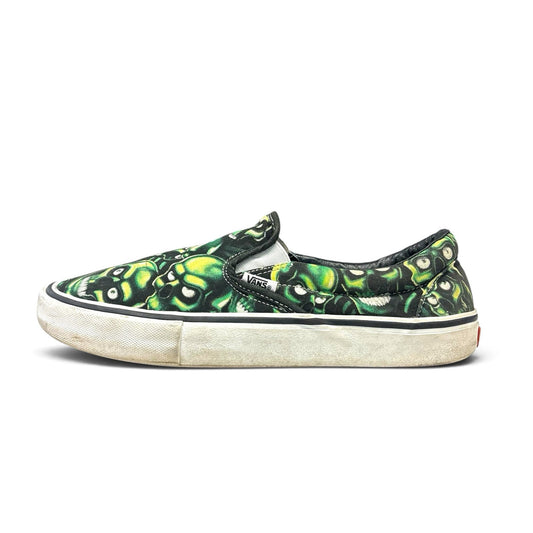 Supreme X Vans Slip On "Glow In The Dark Skull Pile" 11