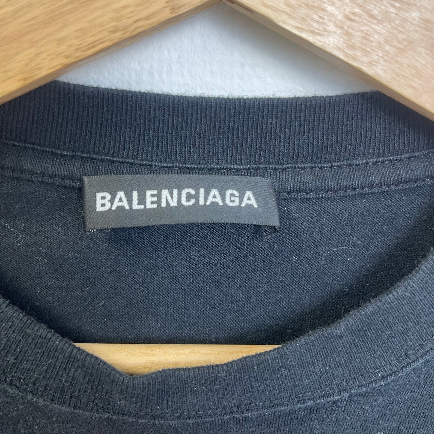 Balenciaga BB Logo T-Shirt Black Yellow L