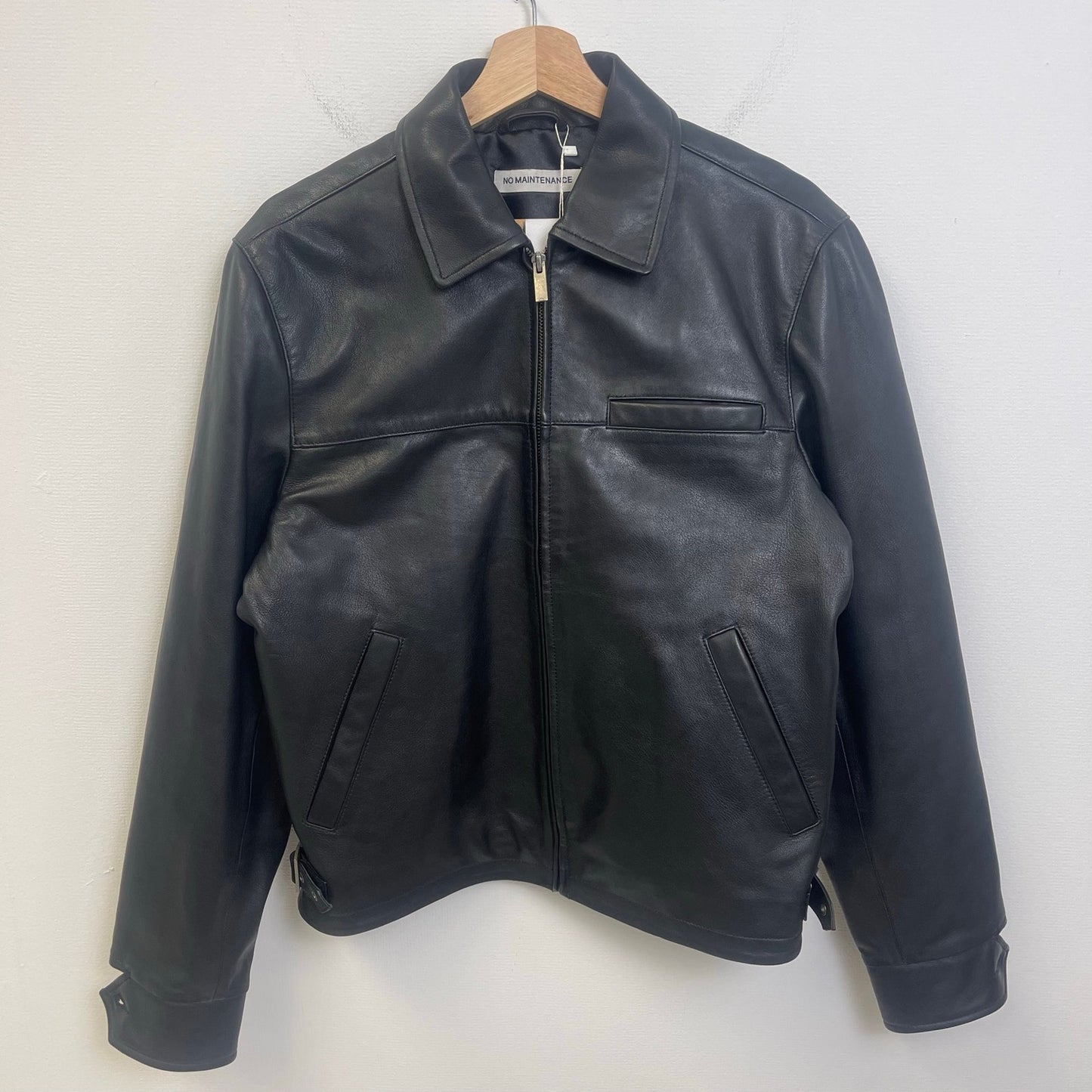 No Maintenance black leather jacket S NWT