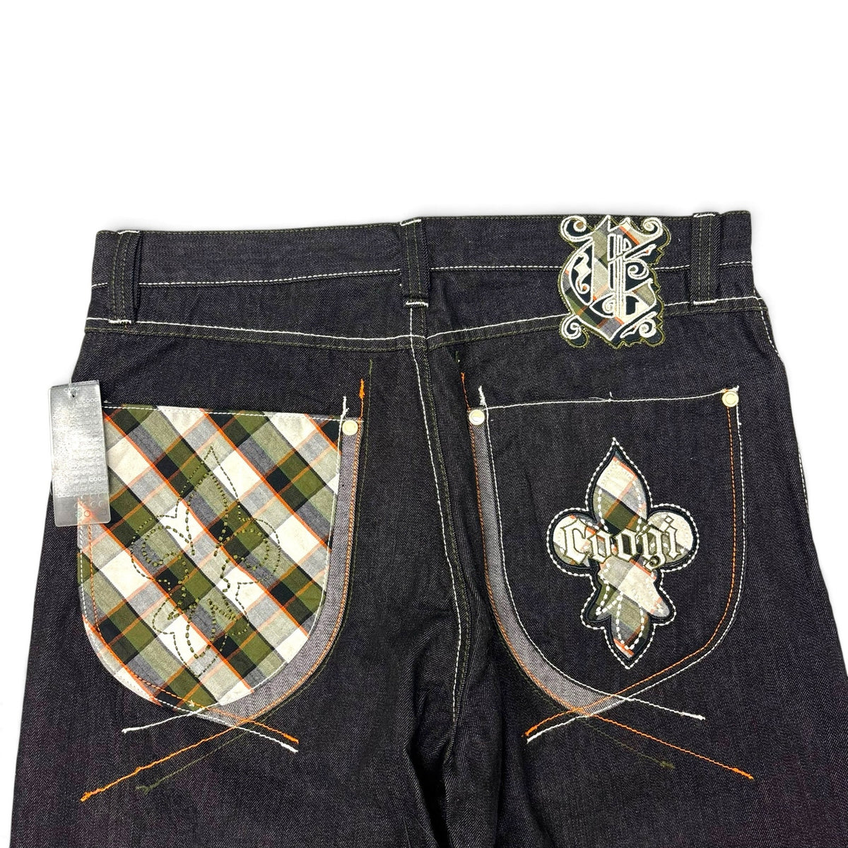 New Vintage Coogi Spade Print Baggy Jeans 38