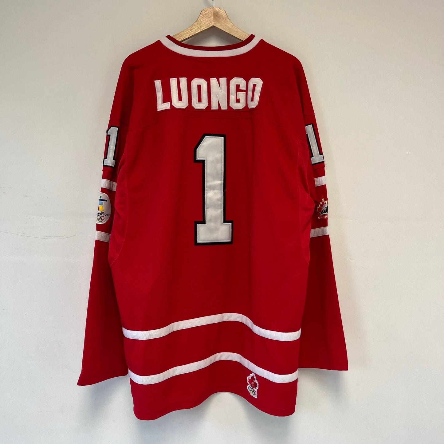 Nike Team Canada 2010 Vancouver Olympics Luongo Jersey XXL