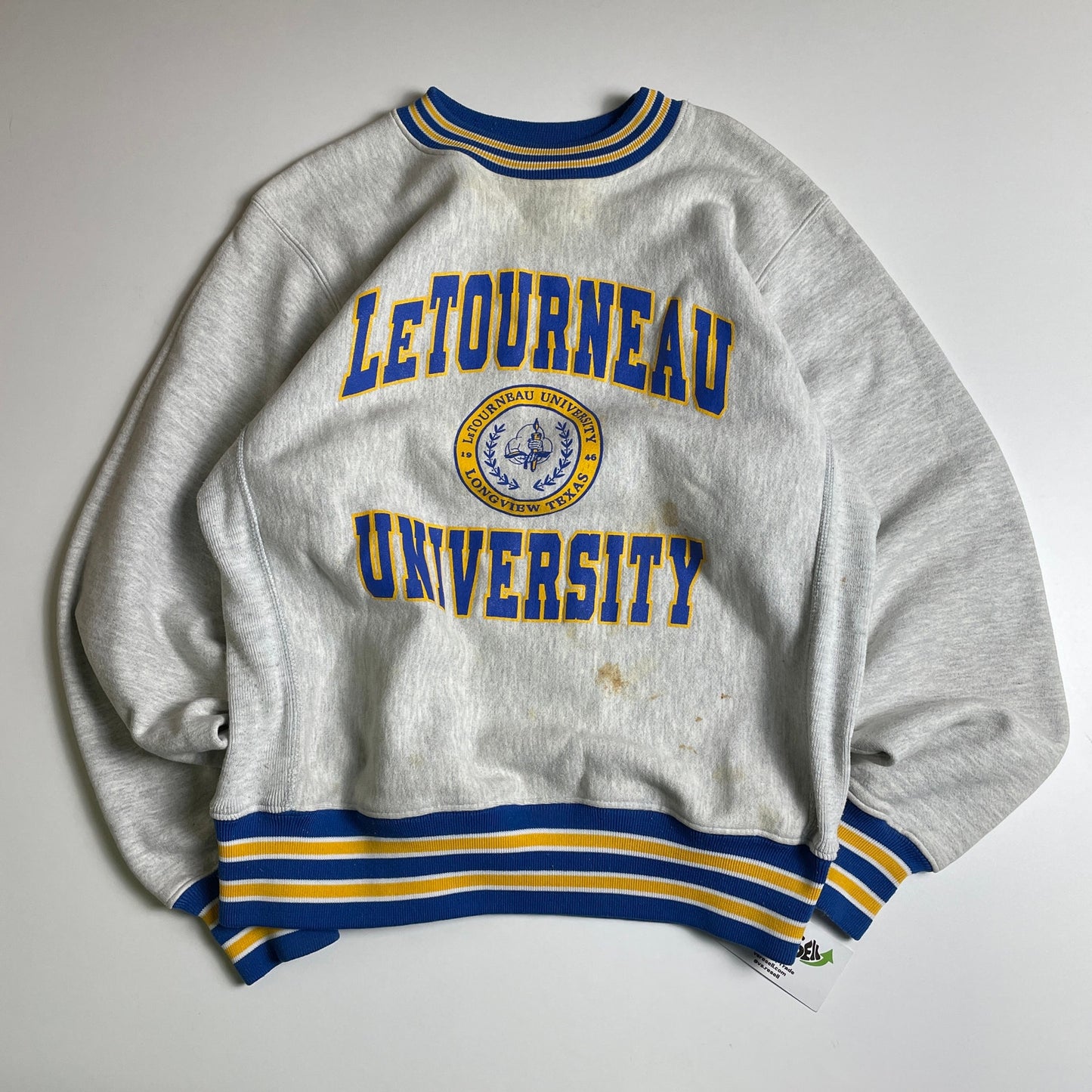 Vintage LETOURNEAU university crewneck