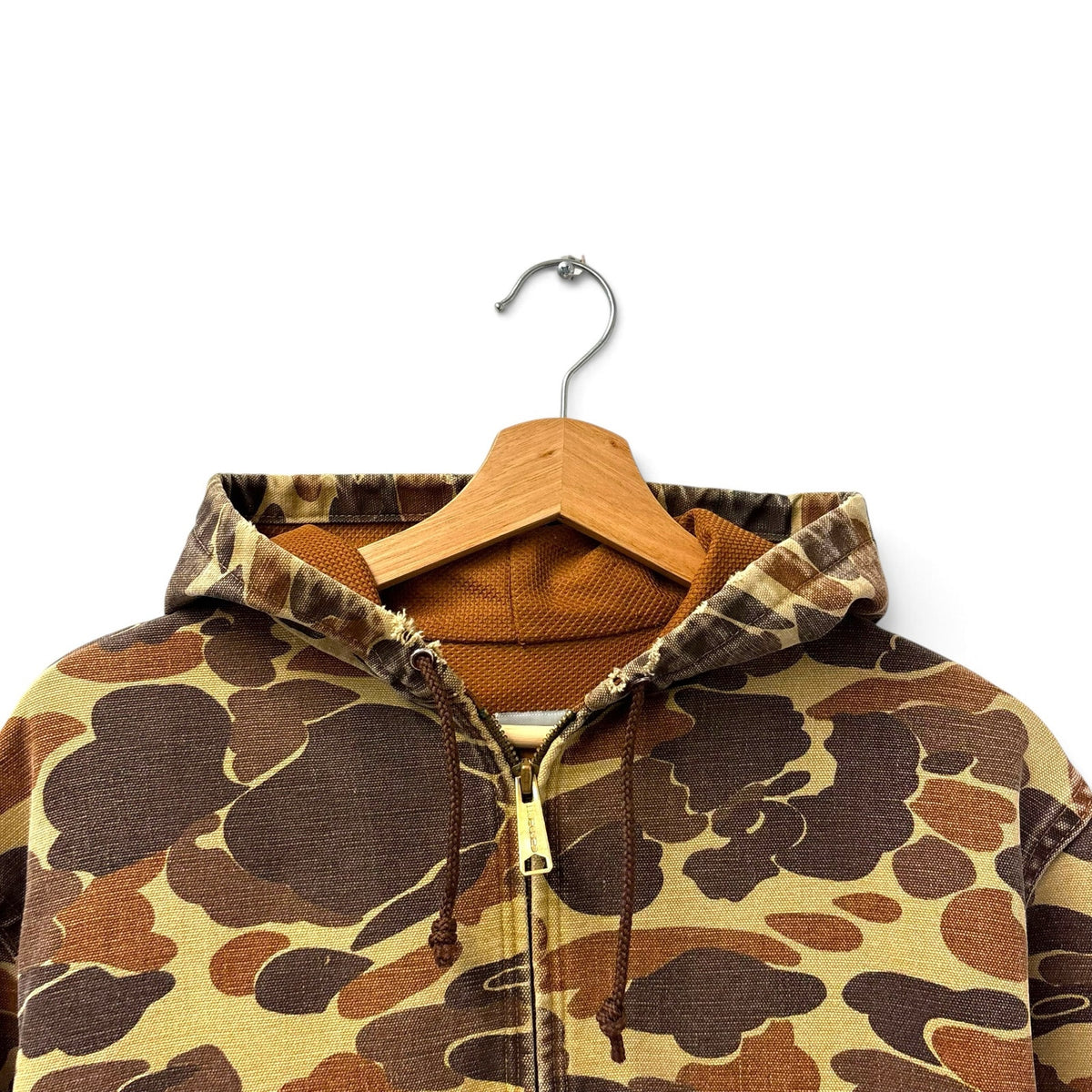Vintage 80s Carhartt JR123 Duck Camo Active Jacket M