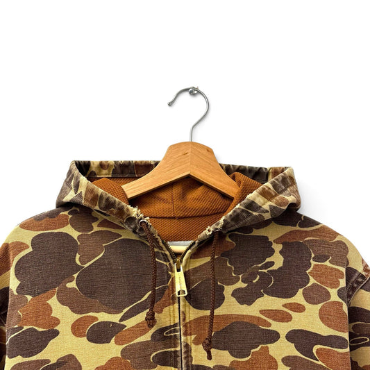 Vintage 80s Carhartt JR123 Duck Camo Active Jacket M