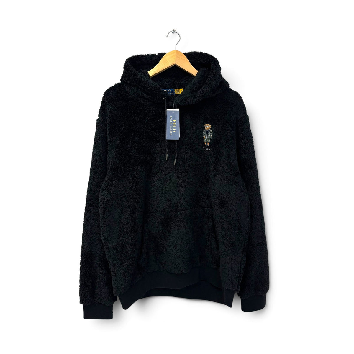 New Polo Ralph Lauren Sherpa Fuzzy Sweater L