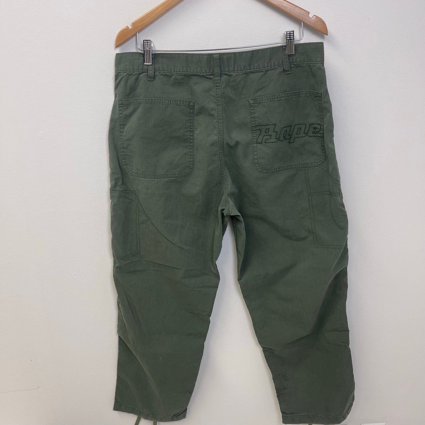 Bape pocket logo embroidery cargo pant jogger L