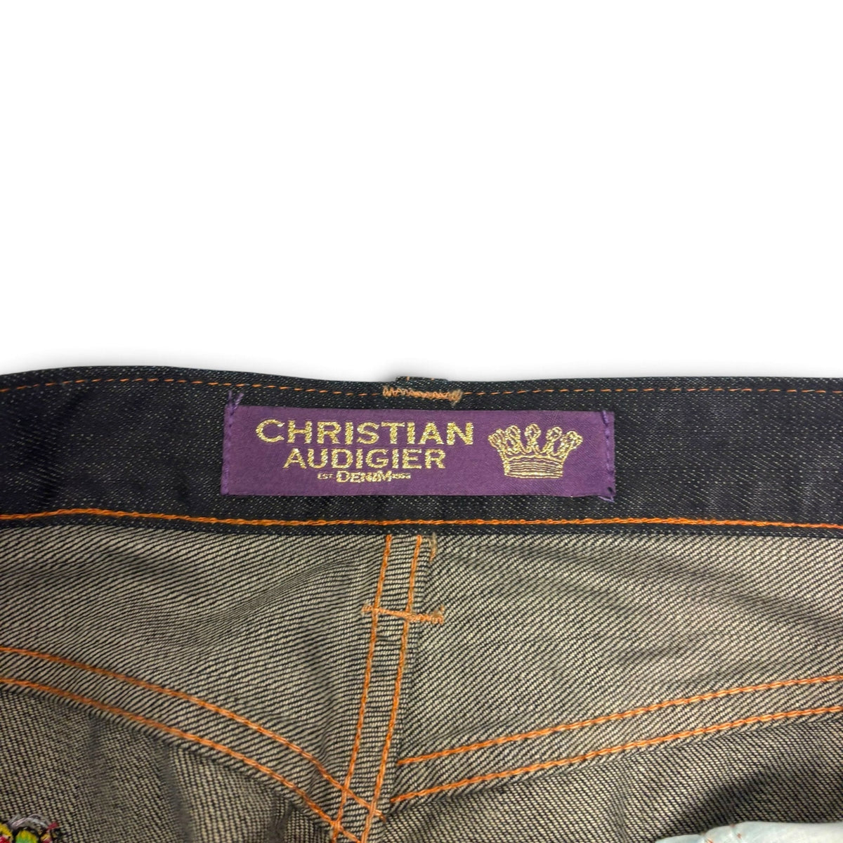 New Vintage Christian Audigier East Coast/West Coast King Jeans Size 34
