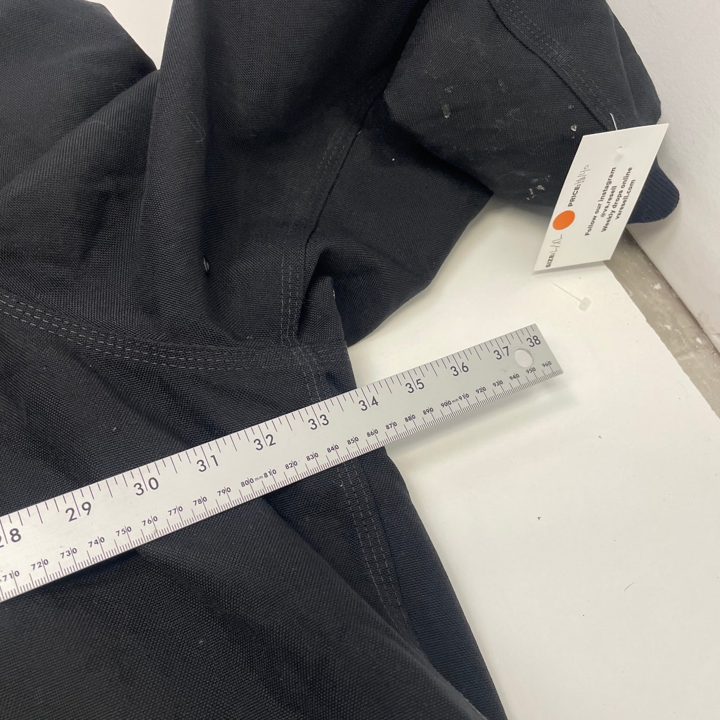 Vintage Carhartt hooded black jacket XXL