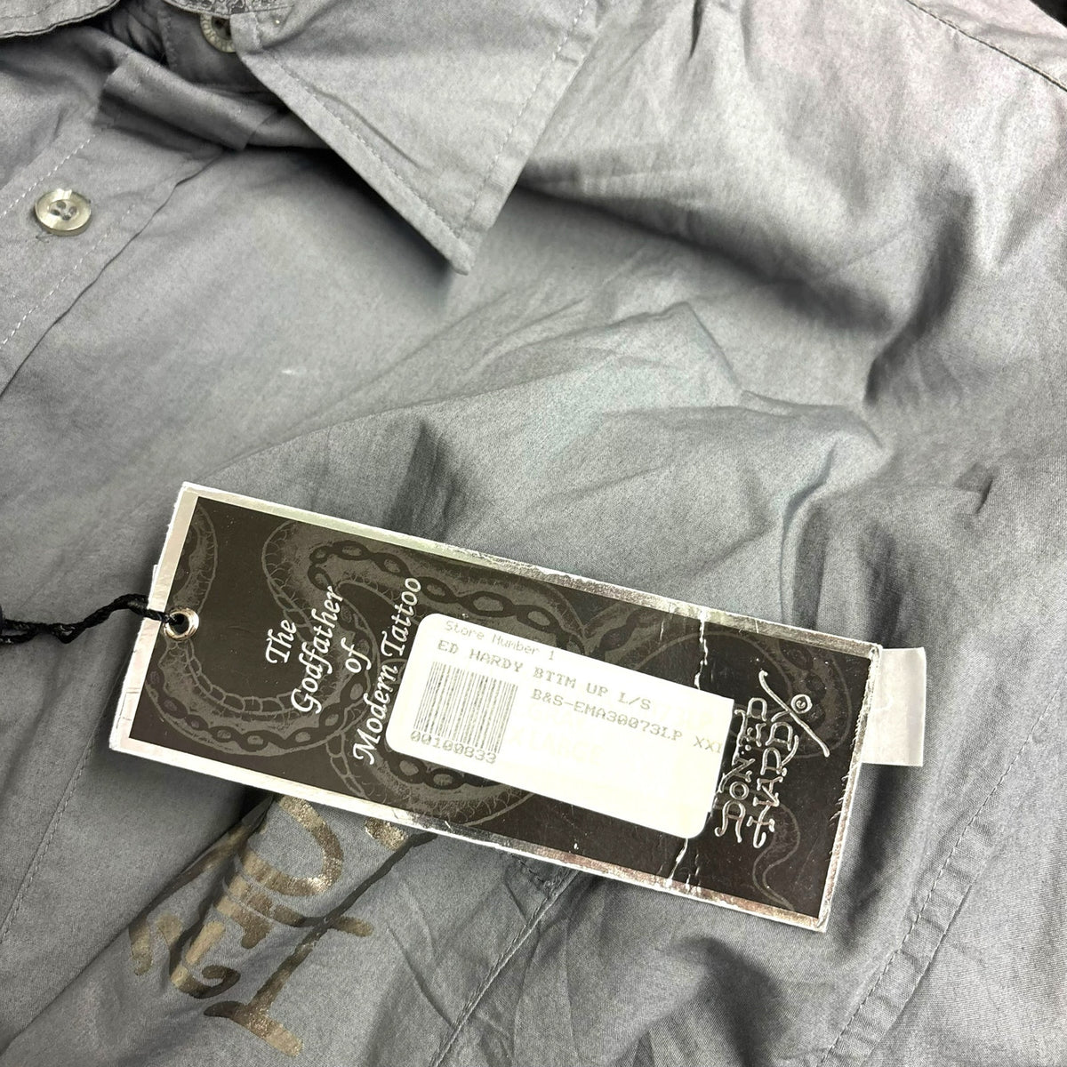 Vintage Ed Hardy Button Up Shirt XXL
