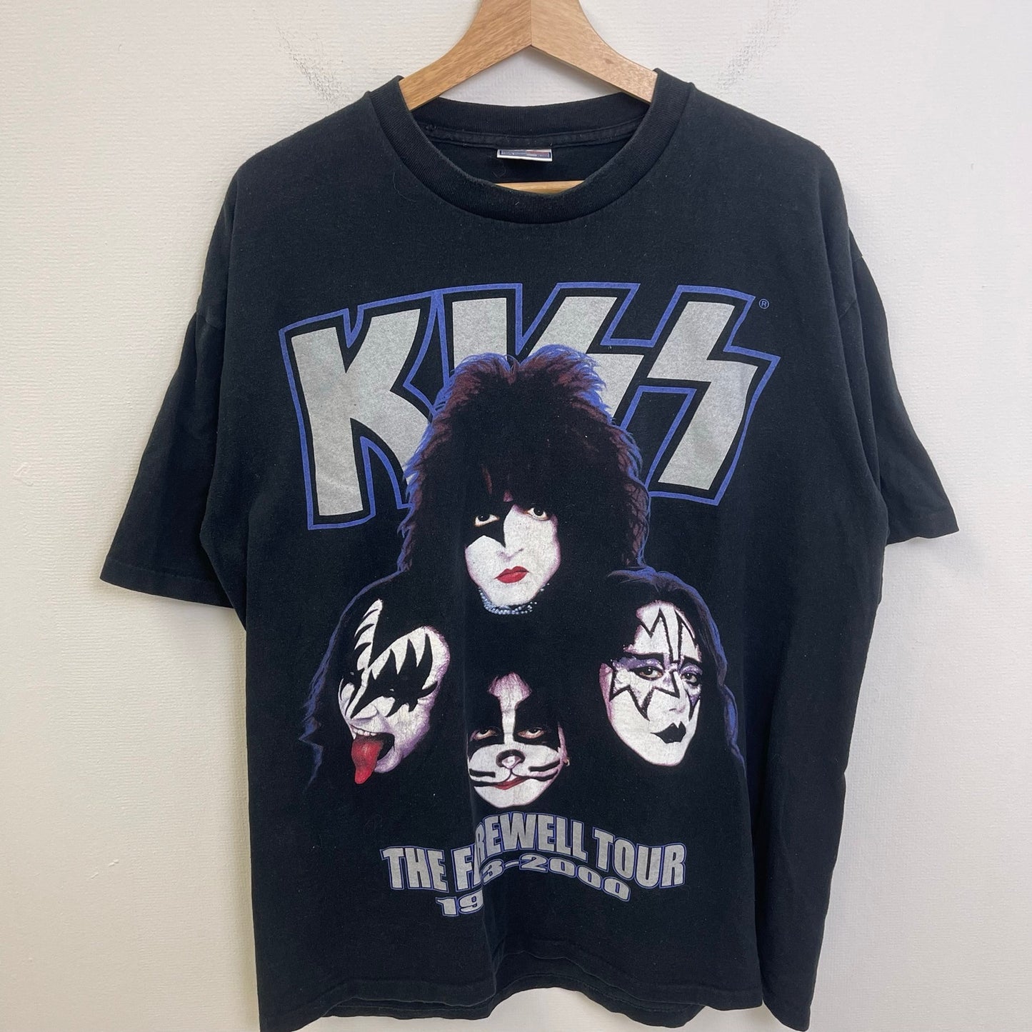 Vintage Kiss Shirt Black The Farewell Tour XL