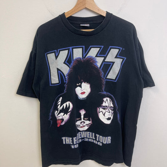 Vintage Kiss Shirt Black The Farewell Tour XL