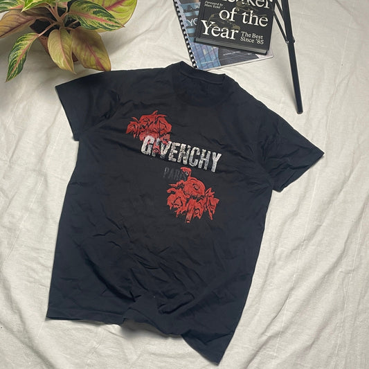 Givenchy Paris rose logo shirt S