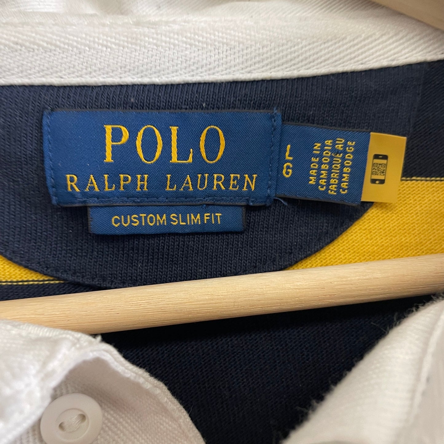 Polo Ralph Lauren classic stripe rugby polo shirt L