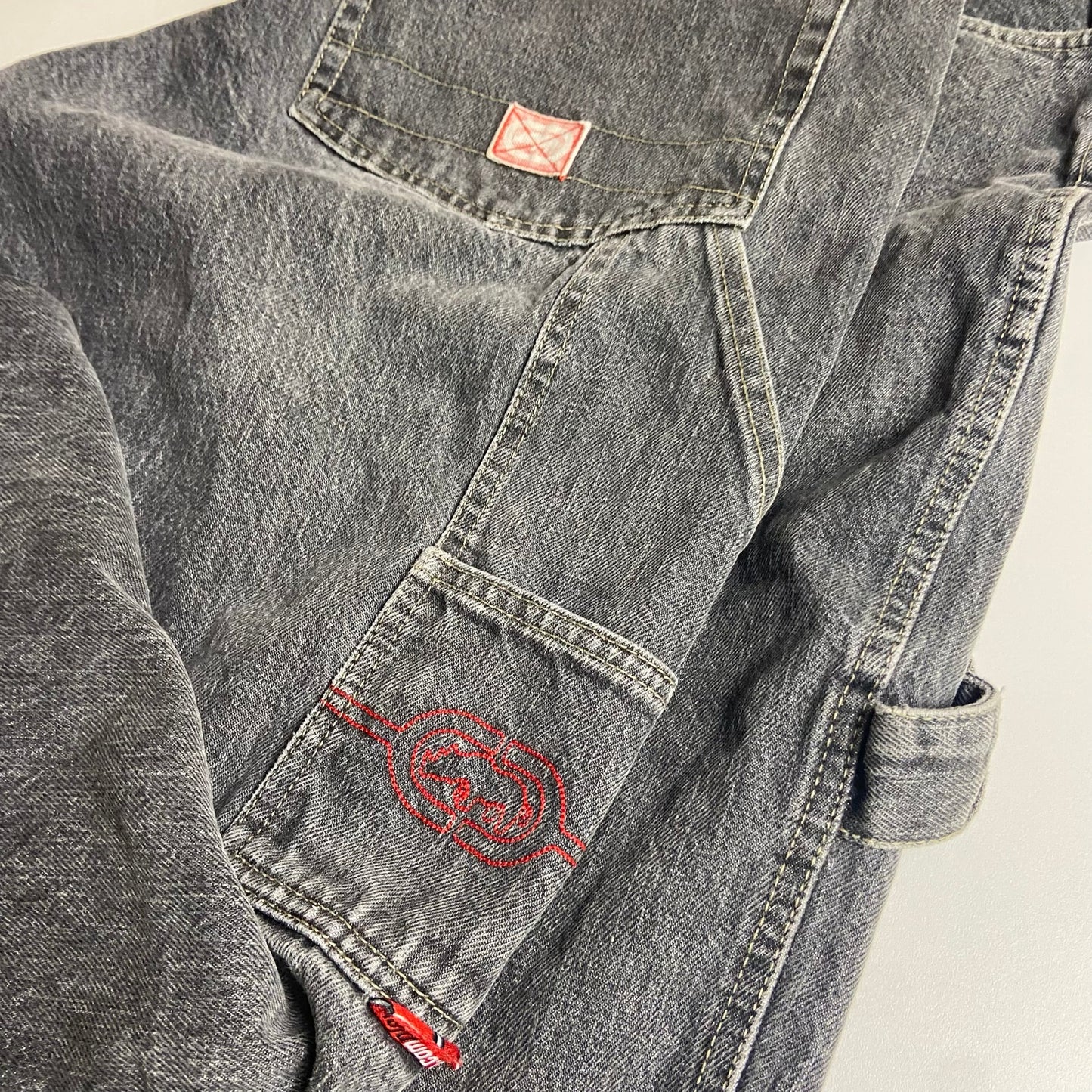 Y2K Ecko baggy cargo washed denim 36