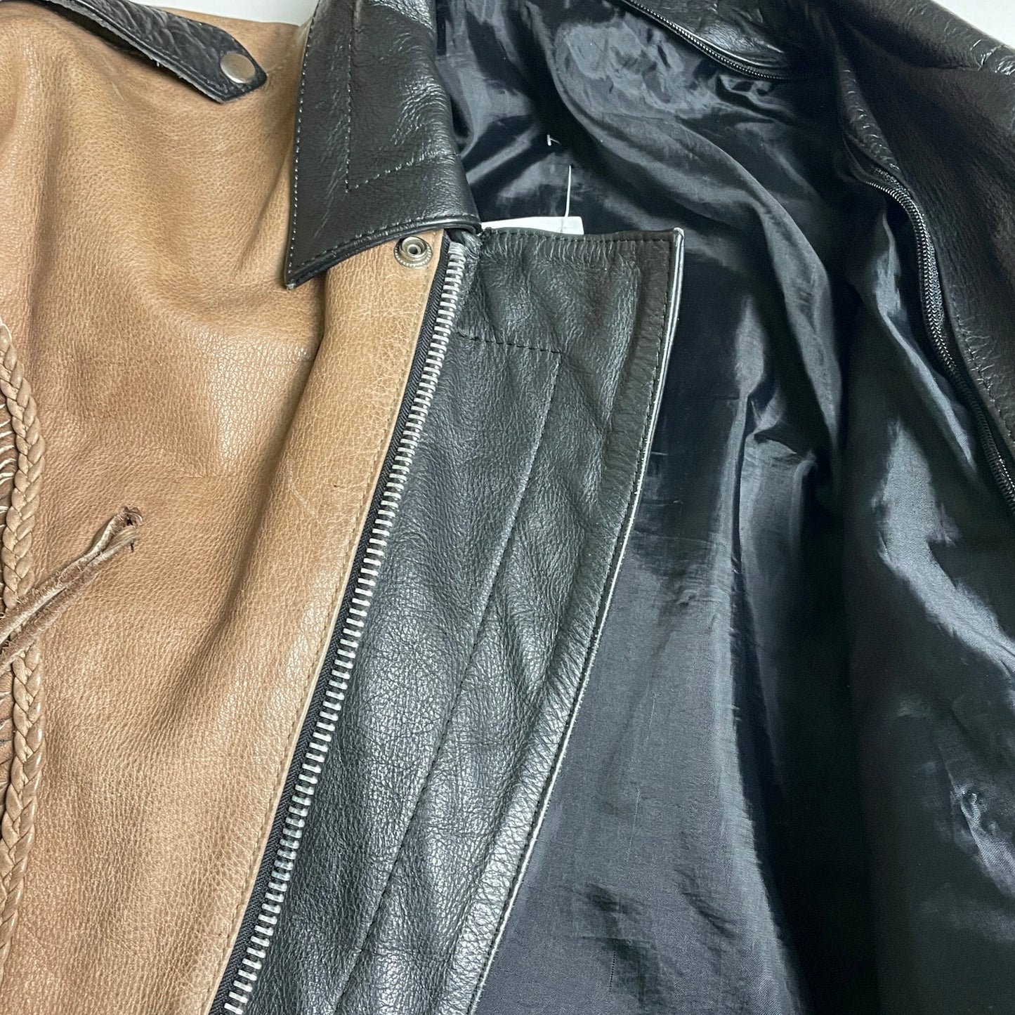 Western style vintage leather jacket