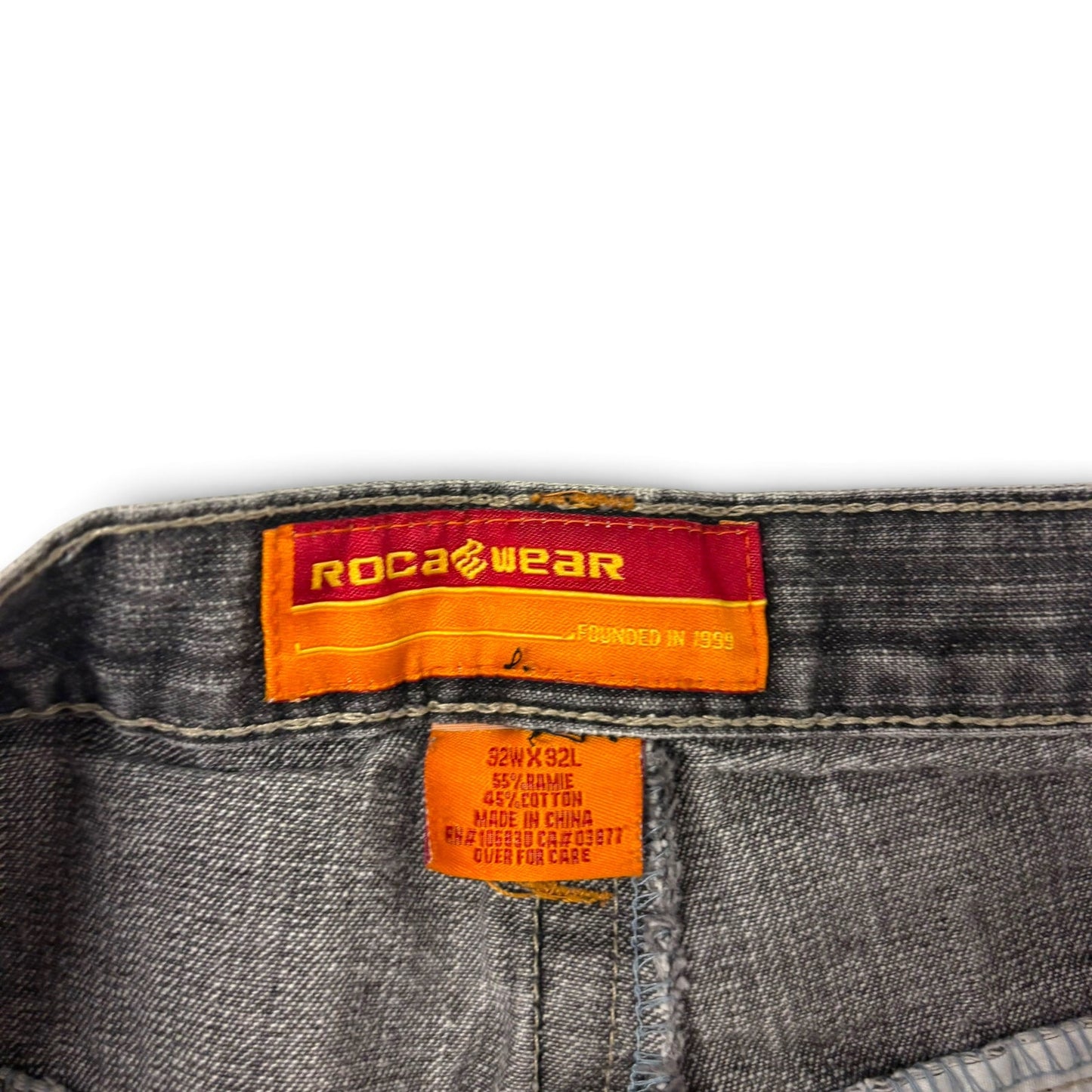 Y2K Roca Wear Washed Baggy Jeans Size 32
