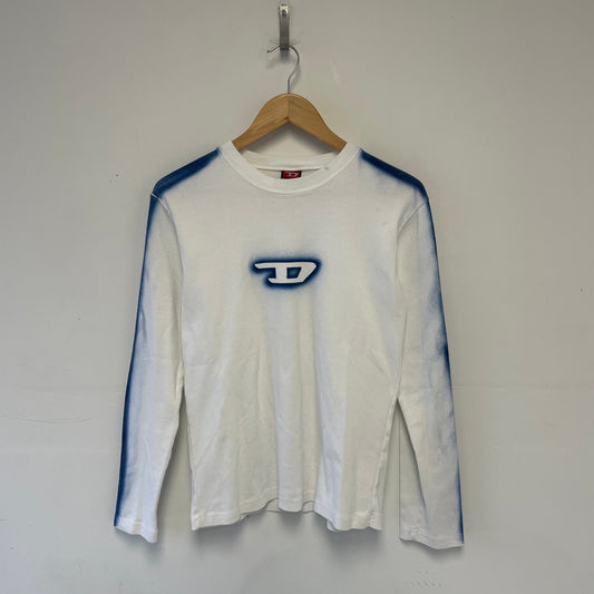 Vintage y2k Diesel Center Logo Longsleeve S/M