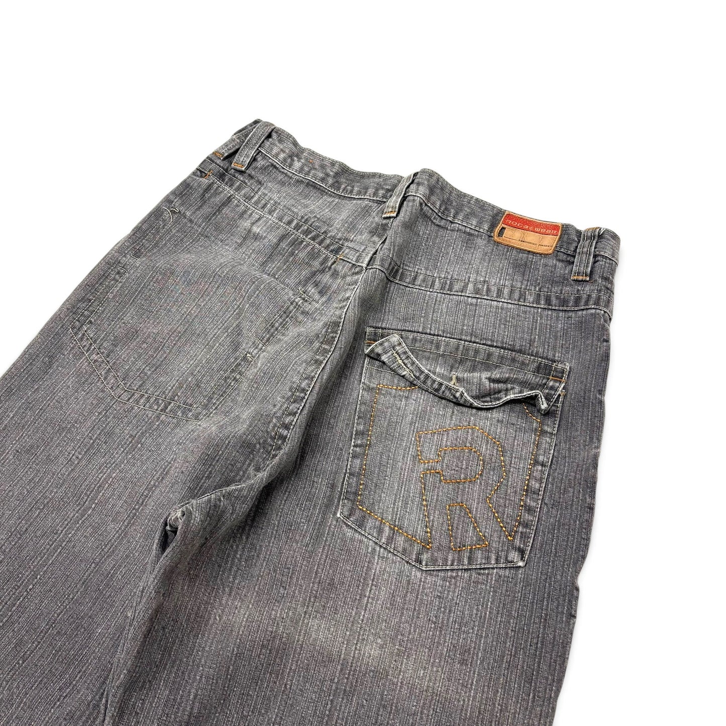 Y2K Roca Wear Washed Baggy Jeans Size 32