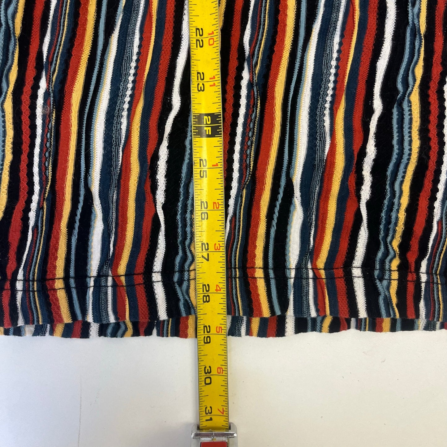 Tundra multi colored button-up short sleeve polo L