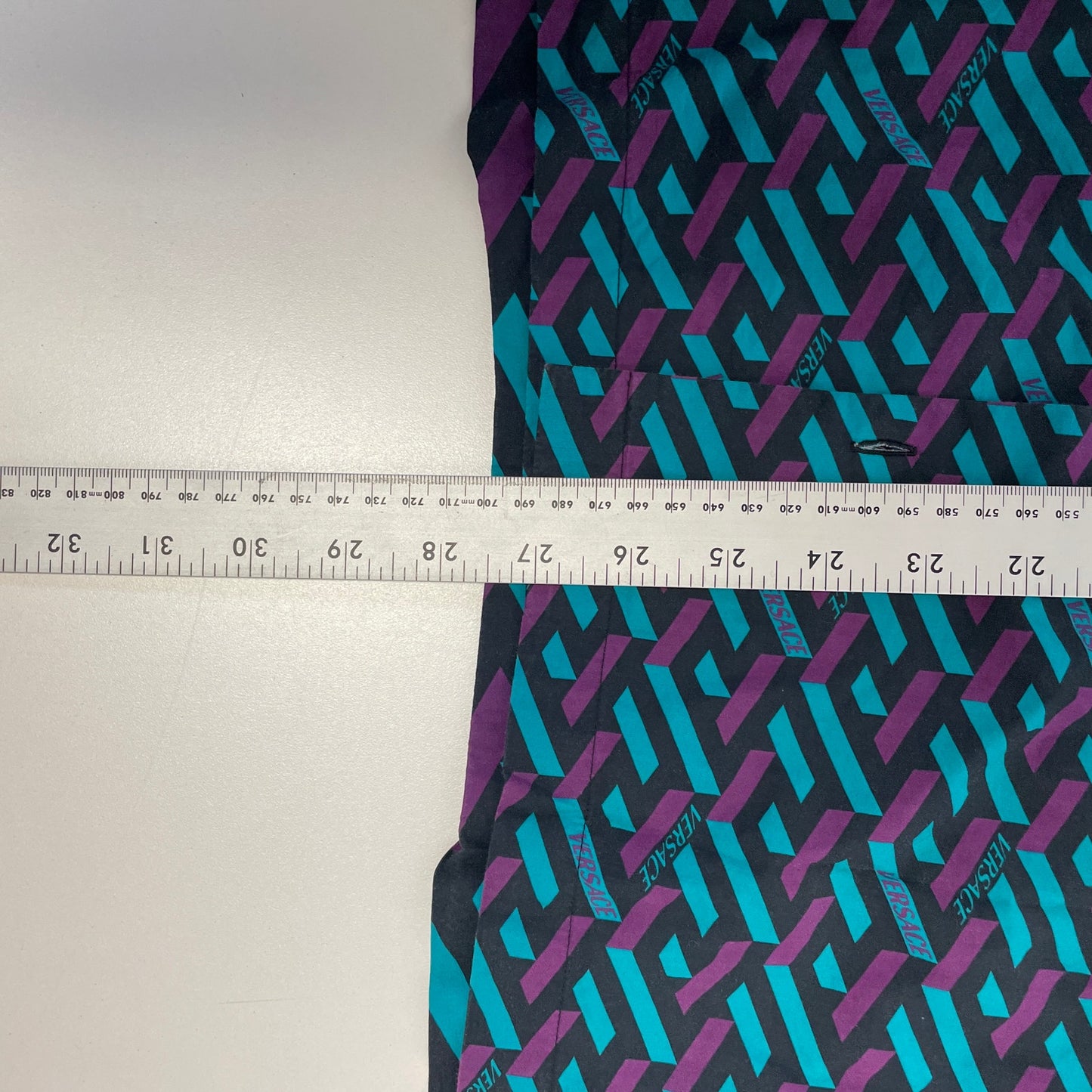 Versace La greca purple teal Button Up L