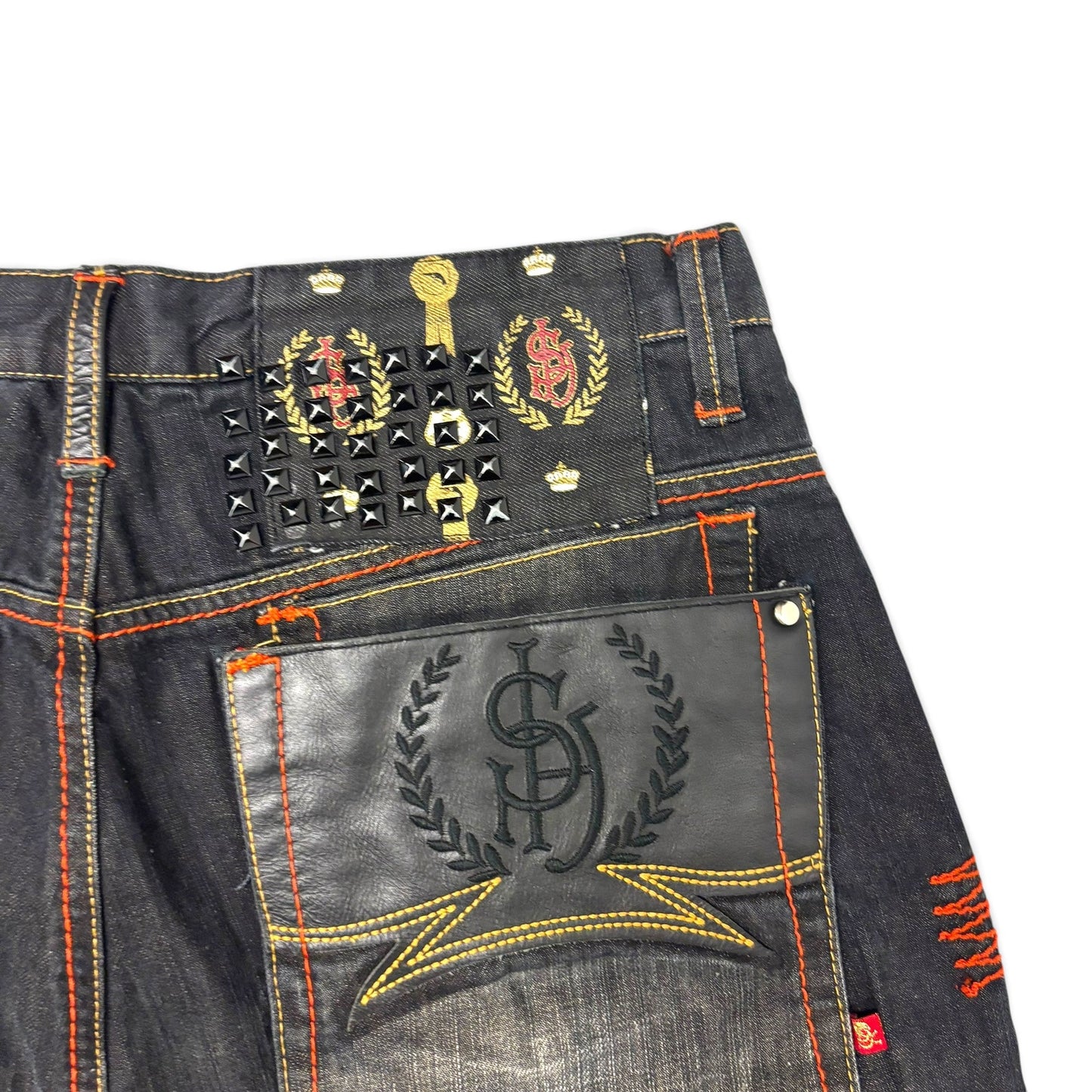 Y2K Stash House Washed Baggy Jeans 34