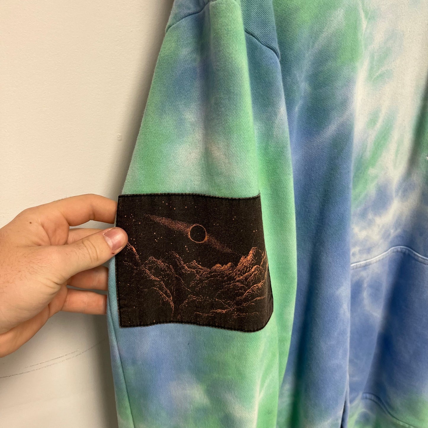 McQ Alexander McQueen Genesis II tie-dye cotton hoodie XL