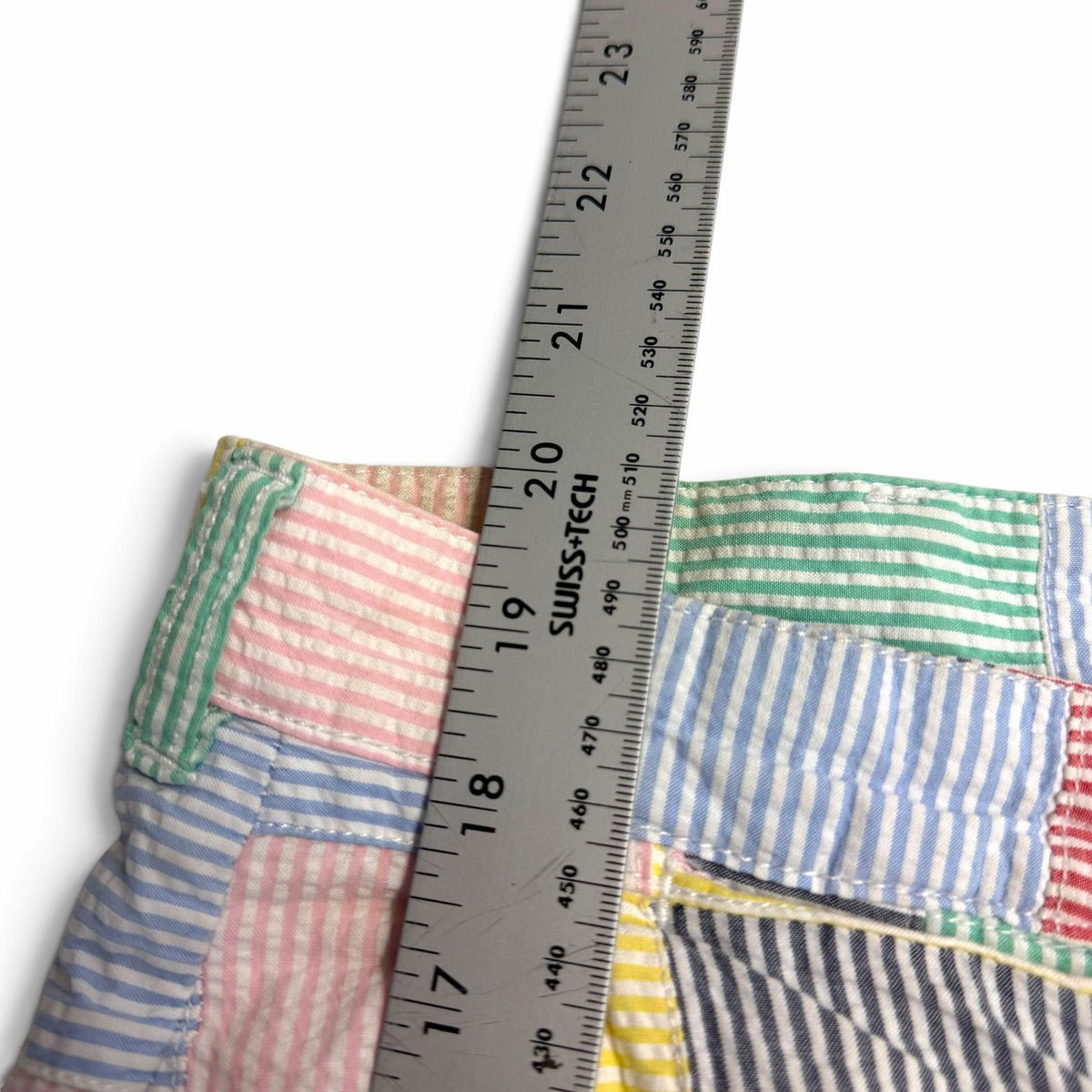 Polo Ralph Lauren Seersucker Multi-Colour Patchwork Shorts 38