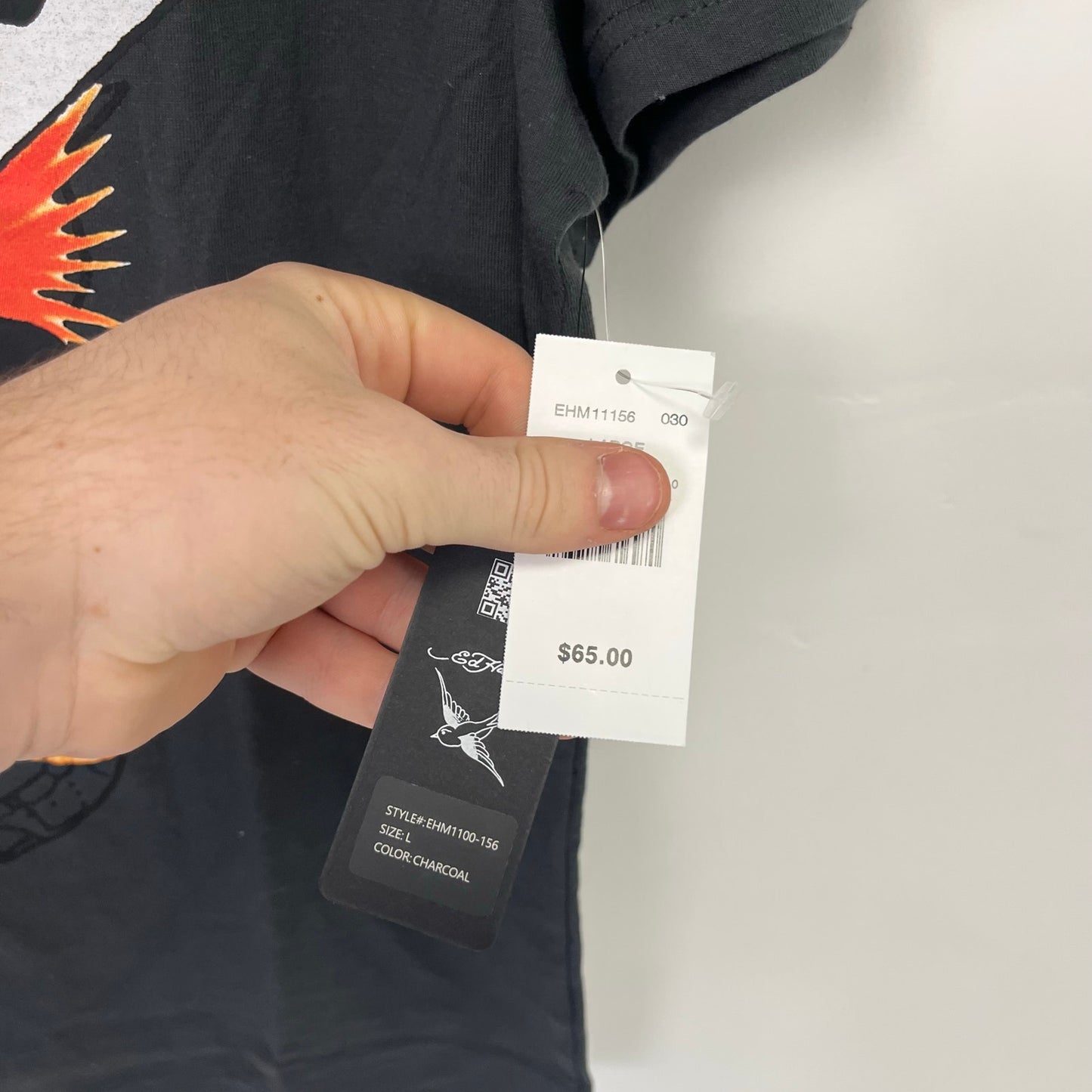 Ed Hardy Ace Skull T-Shirt L NWT