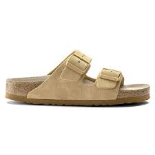 Birkenstock Arizona Suede Latte Cream Size: 11