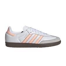 adidas Samba OG Cloud White Orange Size: 8.5W, 7.5W